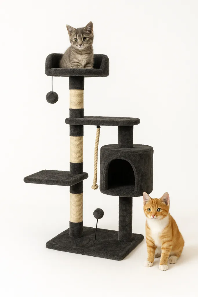 Tiragraffi Antistress Mobiclinic Pets - Modello Wild con Sisal e Rifugi