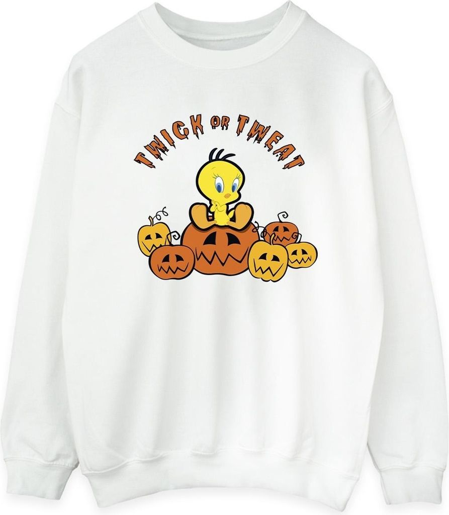 Looney Tunes - "Twick Or Tweat" Sweatshirt für Damen BI24937 (M) (Weiß)