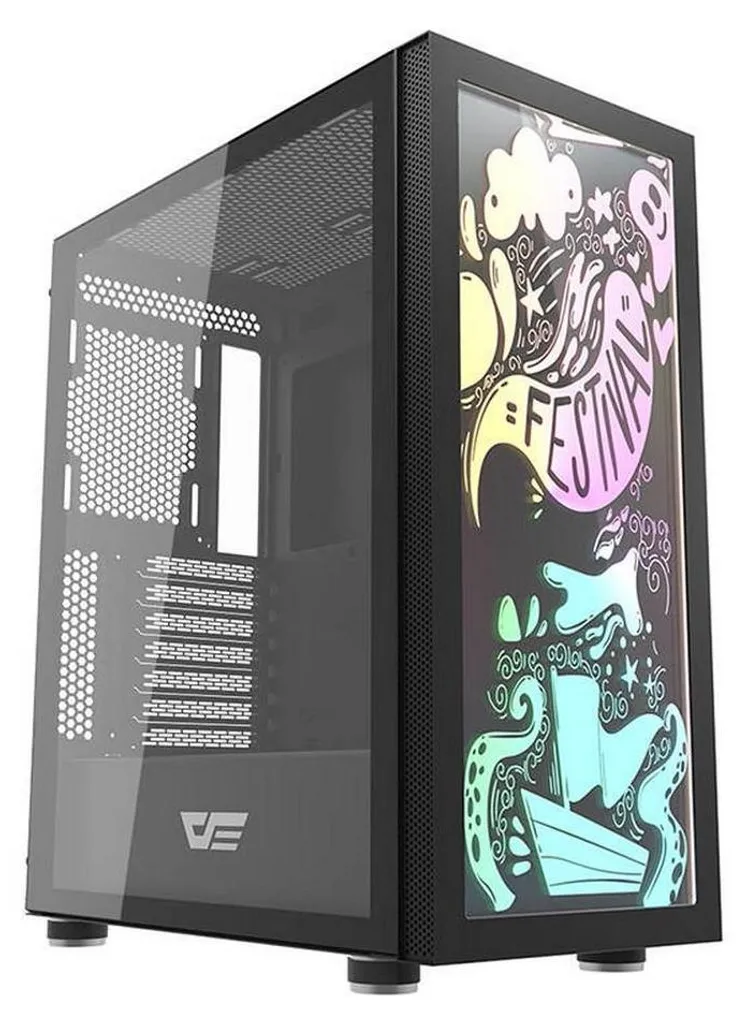 Boîtier PC Streamer Darkflash DK210 Gestion Câbles et Ventilation