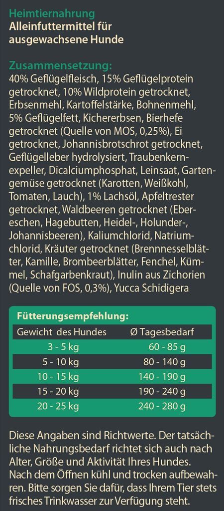 Dehner Wild Nature Hundefutter Auwald, Trockenfutter Produktbild 4