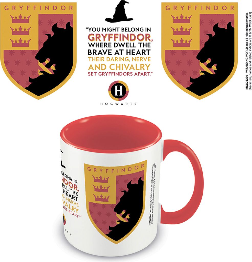 Harry Potter - Lizenz Tassen 3D - Gryffindor - Red