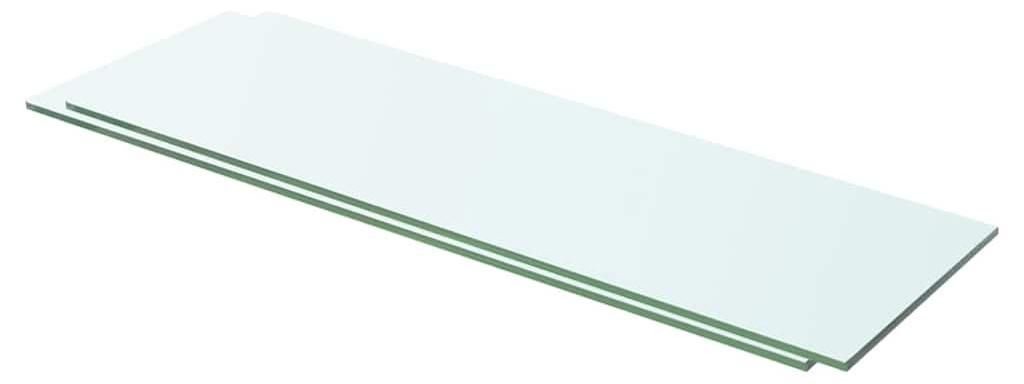 vidaXL Regalböden 2 Stk. Glas Transparent 60x15 cm