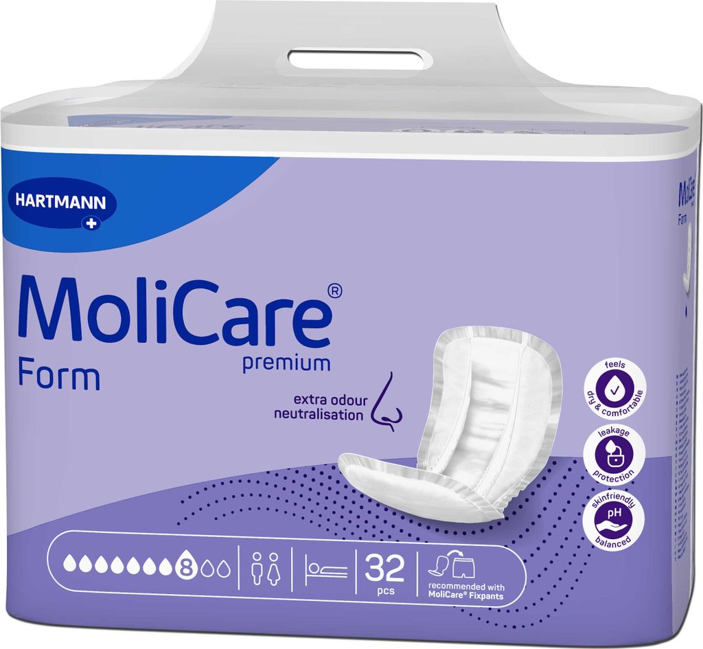 Hartmann Molicare Premium Form 8 gouttes - 1 paquet de 32 Image du produit 