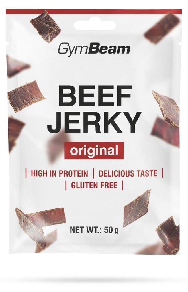 GymBeam - Beef Jerky, 50 g, Original
