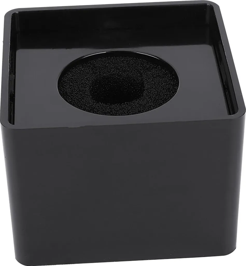 Cubo Microfono Interviste Quadrato ABS 41mm - Personalizzabile Nero - 4