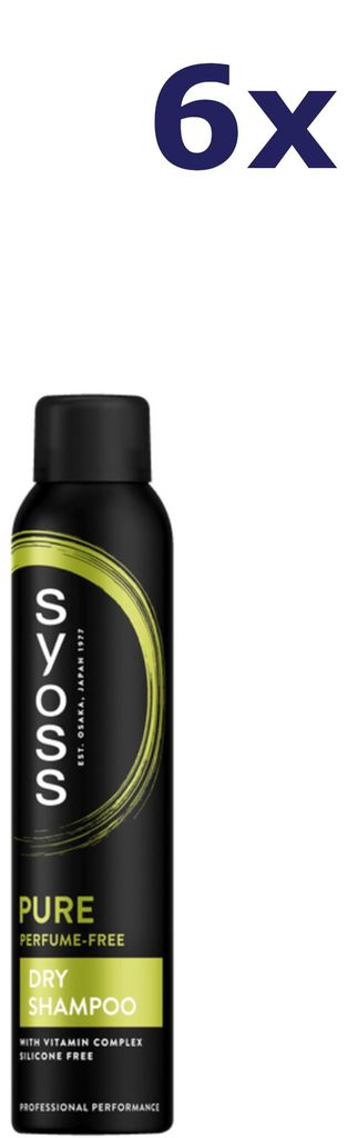 6x Syoss Pure Fresh Trockenshampoo 200 ml