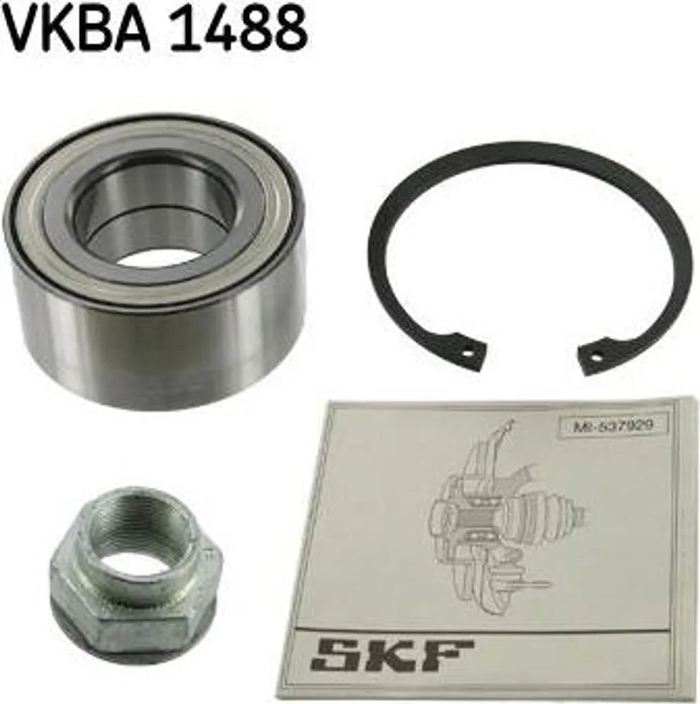 Roulement de Roue SKF VKBA 1488 Haute Résistance pour Lancia et Fiat