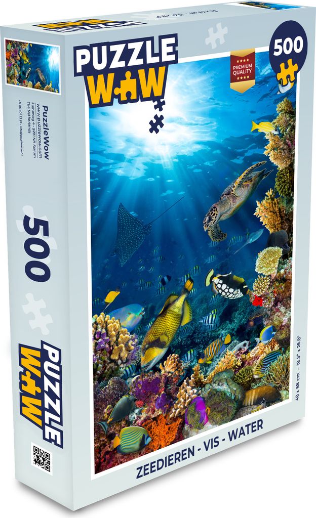 MuchoWow Puzzle 500 Teile Meerestiere - Fische - Wasser - Denken - Spiel - Toy