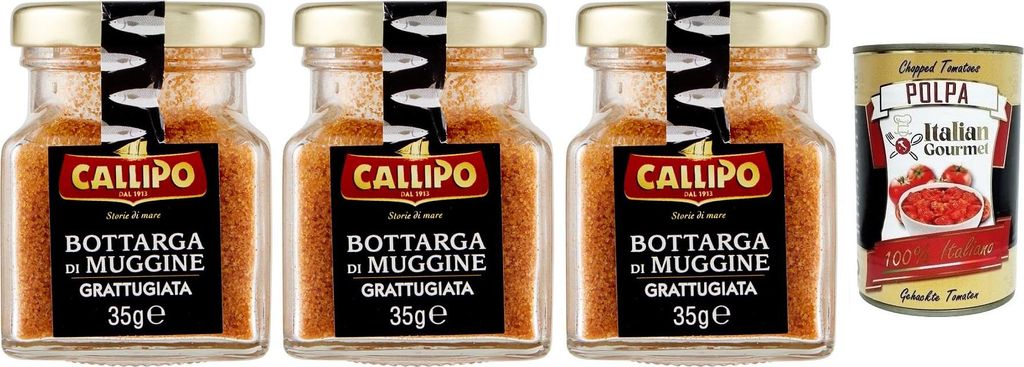 3x Callipo Bottarga Di Muggine Grattugiata,Geriebener Produktbild 