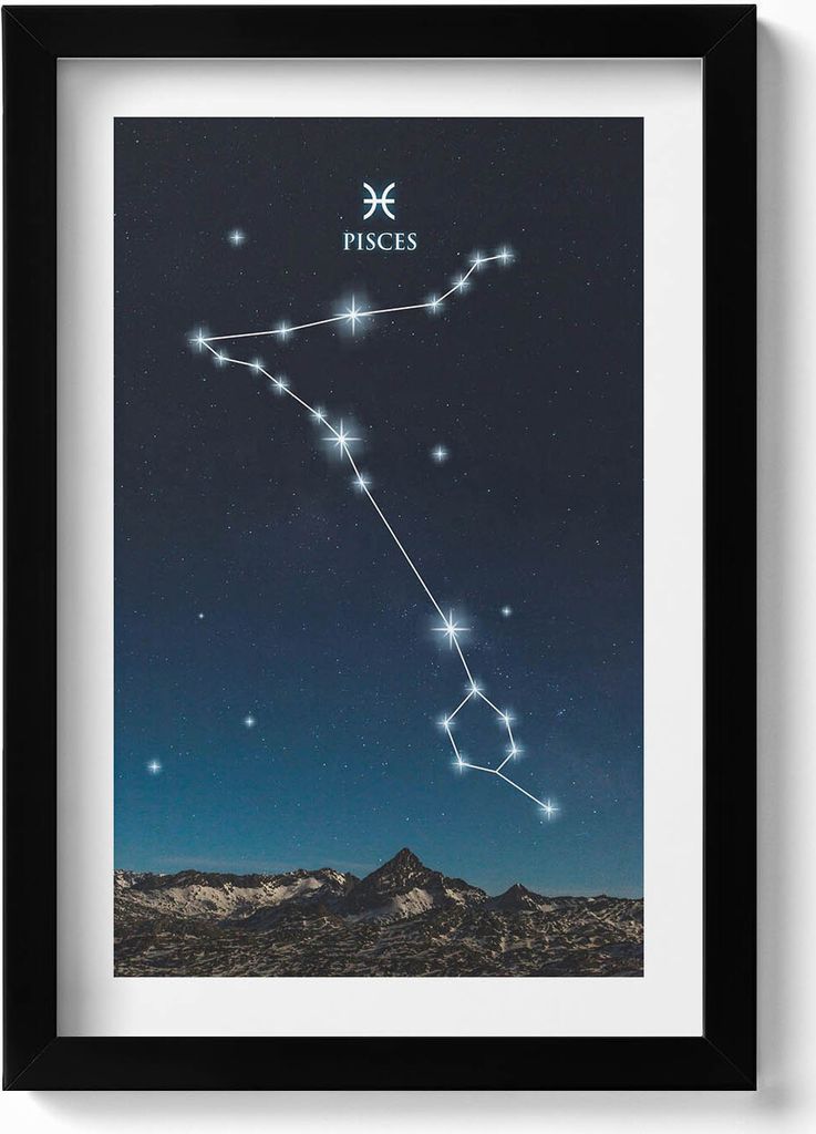 Gerahmtes Kunstwerk– Wandbild mit Rahmen – Gerahmtes Bild – Wanddekoration – 20x30 cm – Schwarz