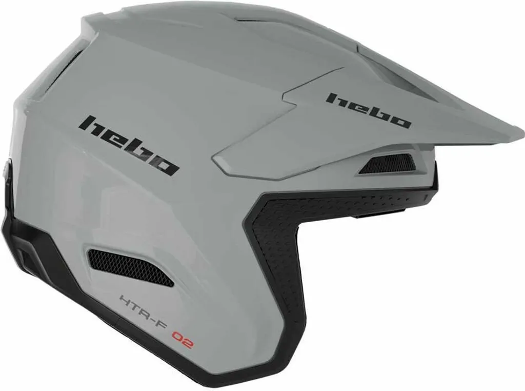Casque Hebo Htr F02 Zone Pro Ultra Léger en Fibre Gris Taille L Moto