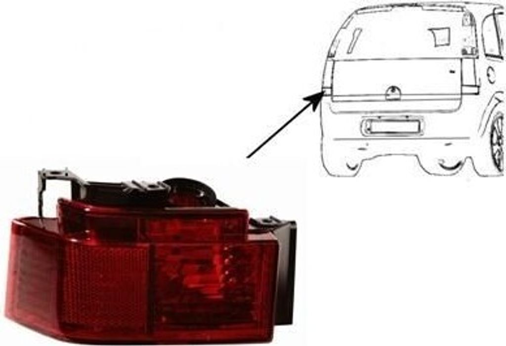 VAN WEZEL 3782927 - OE 13196005 Nebelschlussleuchte, links für Meriva (X03)