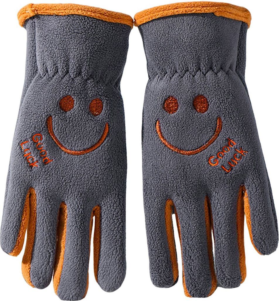 Kinder-Skihandschuhe, Winter, winddicht, wärmend, Fleece, mit Cartoon-Motiv, für Jungen und Mädchen, Skifahren, Snowboarden, Radfahren