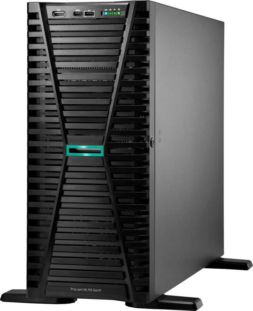HPE ProLiant ML110 Gen11 3508U 2.1GHz 8c 1P 1x32GB-R 8SFF 2x480GB SSD 2x1000W PS EU Server