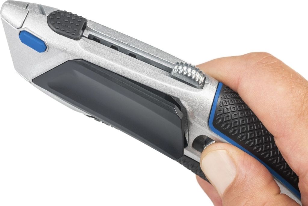 Cutter Heavy Duty Metall/Kunststoff Trapezklinge schwarz Packung mit 6 Stück
