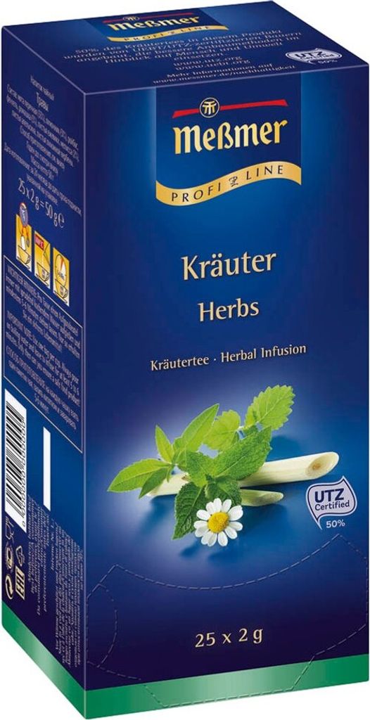 Meßmer Kräuter Tee 25 Portionen Produktbild 