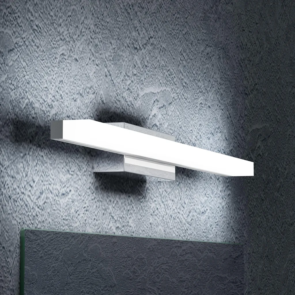 Doporro Lampe Miroir LED 9W 40cm Chrome 890LM 6000K pour Salle de Bain