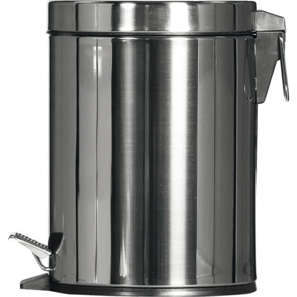 Pattumiera Professionale 5L Inox | Accessorio Bagno Hotel e Uffici - 1