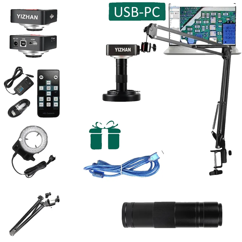 Microscope numérique 4K pour soudure électronique et contrôle HDMI