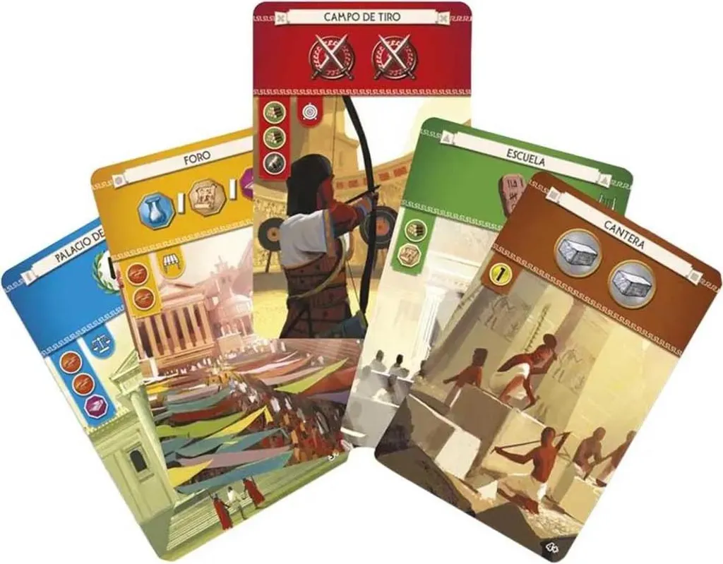 Jeu de stratégie 7 Wonders version espagnole pour 2 à 7 joueurs