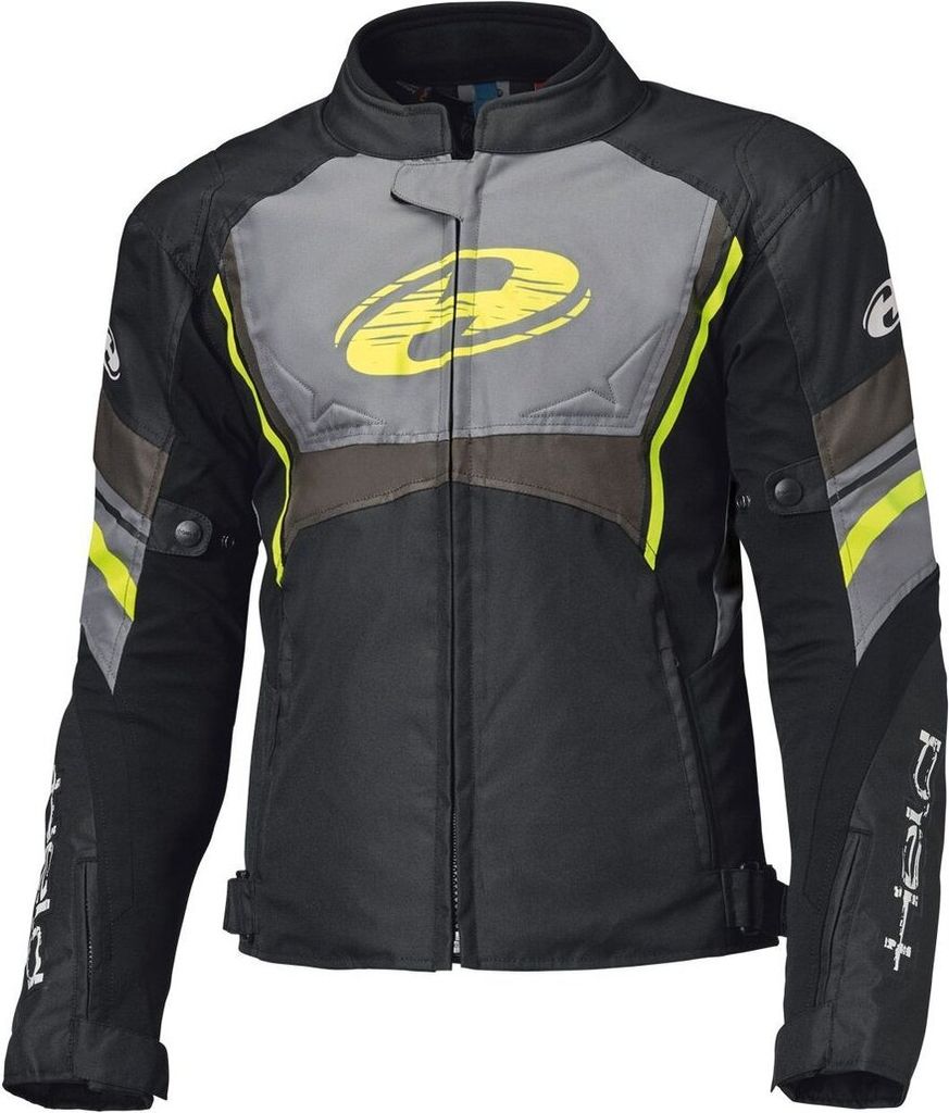 Held Baxley Top wasserdichte Motorrad Textiljacke, schwarz/neon, 4XL