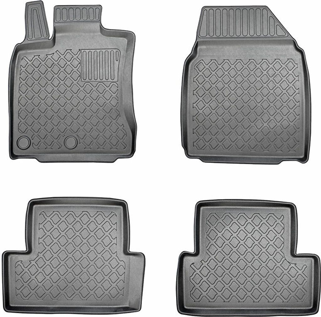 Z441176 TPE-Gummifußmatten kompatibel mit Nissan Quashqai I SUV/5 02.2007- 01.2014