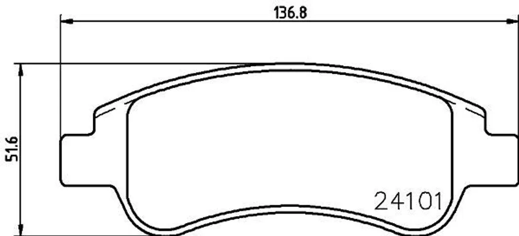 Plaquettes de frein HELLA OE 1613193280 haute résistance pour Partner 5
