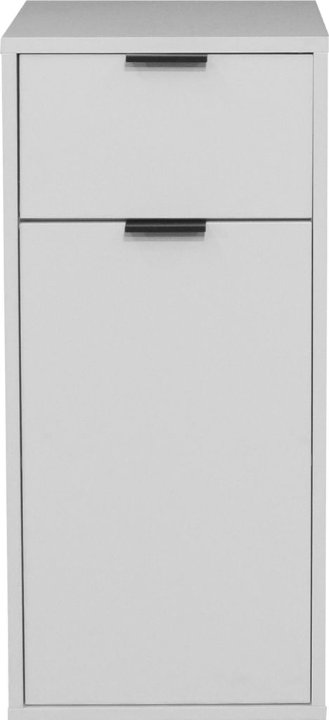 FURNARO Unterschrank Bonnie Badschrank Badkommode B/H/T: 41x86x38 cm, Farbe:Kreidegrau matt lack