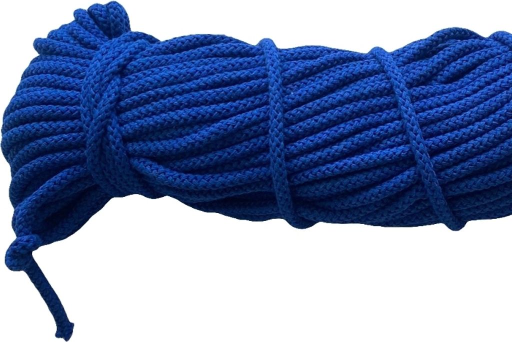 Ø 6 mm x 100 m Baumwollkordel Kordel Baumwolle 100 % Baumwollschnur Marine Ø 6 mm