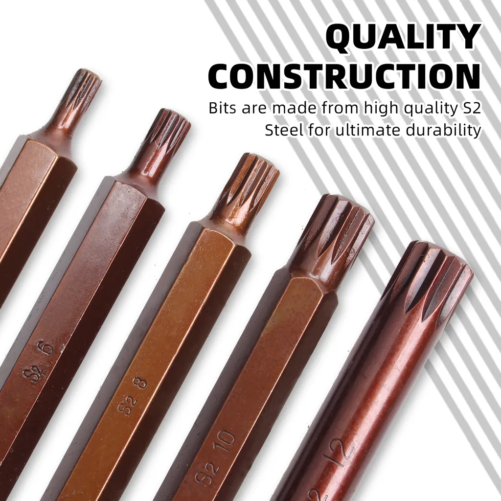 Solution Vissage Difficile : Coffret CCLIFE 40 Embouts XZN Torx Acier S2
