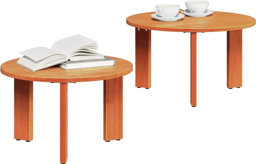 Table Basse 2 Pcs Bronze Ciré 47.5x47.5x27 cm Lumarko Design Chic