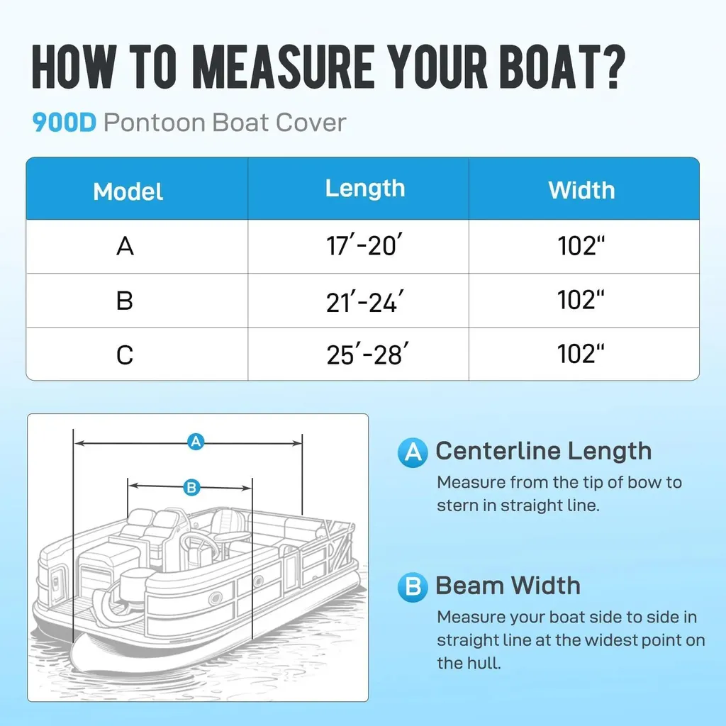 Bâche de transport pour bateau ponton 17-20 pieds adaptée aux remorques - 6