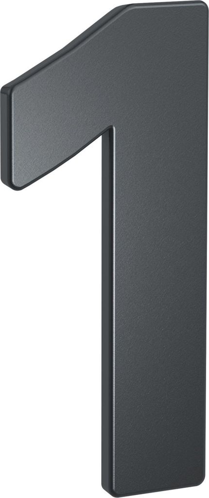 BASI - Hausnummer - HN 160 - 1 - Stahl Anthrazit - Produktbild 