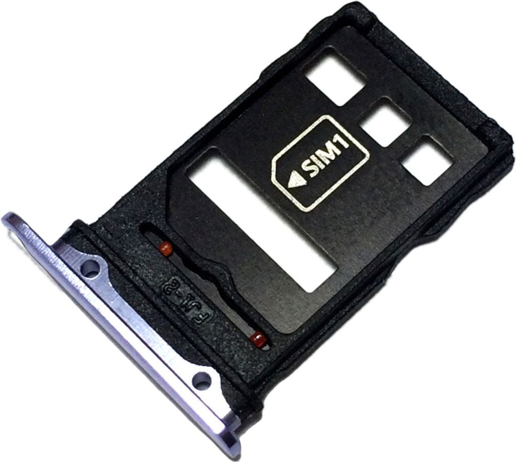 Simkartenhalter und Speicherkartenfach für Huawei Mate 30 (TAS-L09 TAS-L29), Original Ersatzteil, Silberfarben