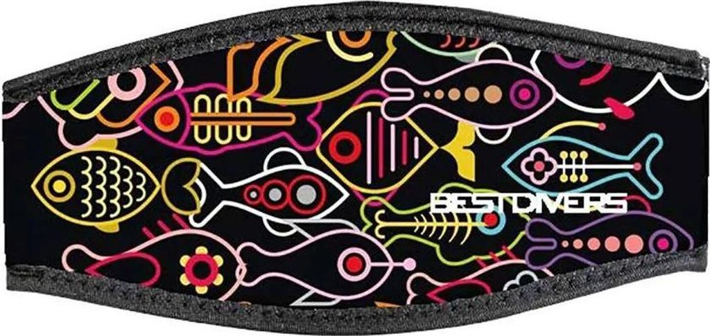 Best Divers Double Velcro Tape Tauchmaske Neoprenband Mehrfarbig Mehrfarbig One Size