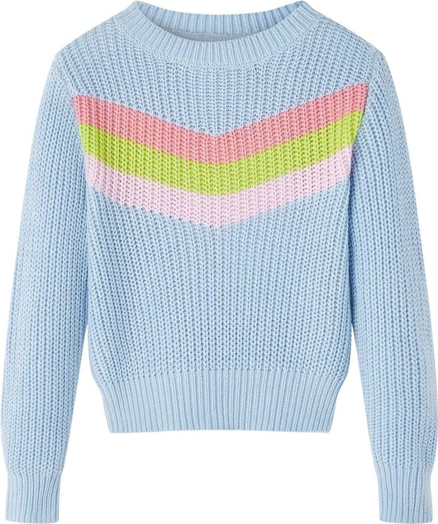 Kinderpullover Gestrickt Blau 128