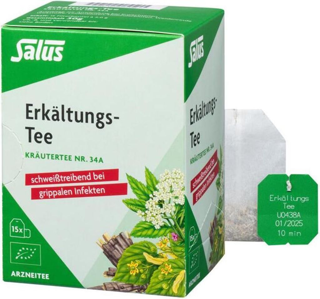 Kräutertee Nr.34a - Erkältung 15 Beutel 30g Produktbild 