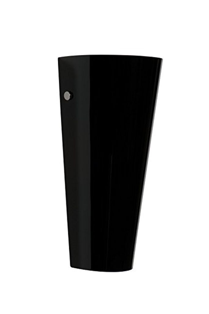 Glas Wandleuchte Leon schwarz