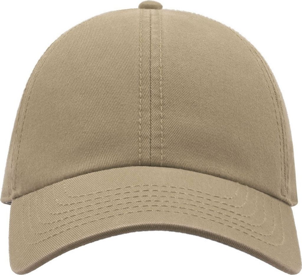 Atlantis Action Chino-Baseballkappe mit 6 Paneelen (2 Stück/Packung) AB428 (Einheitsgröße) (Khaki)