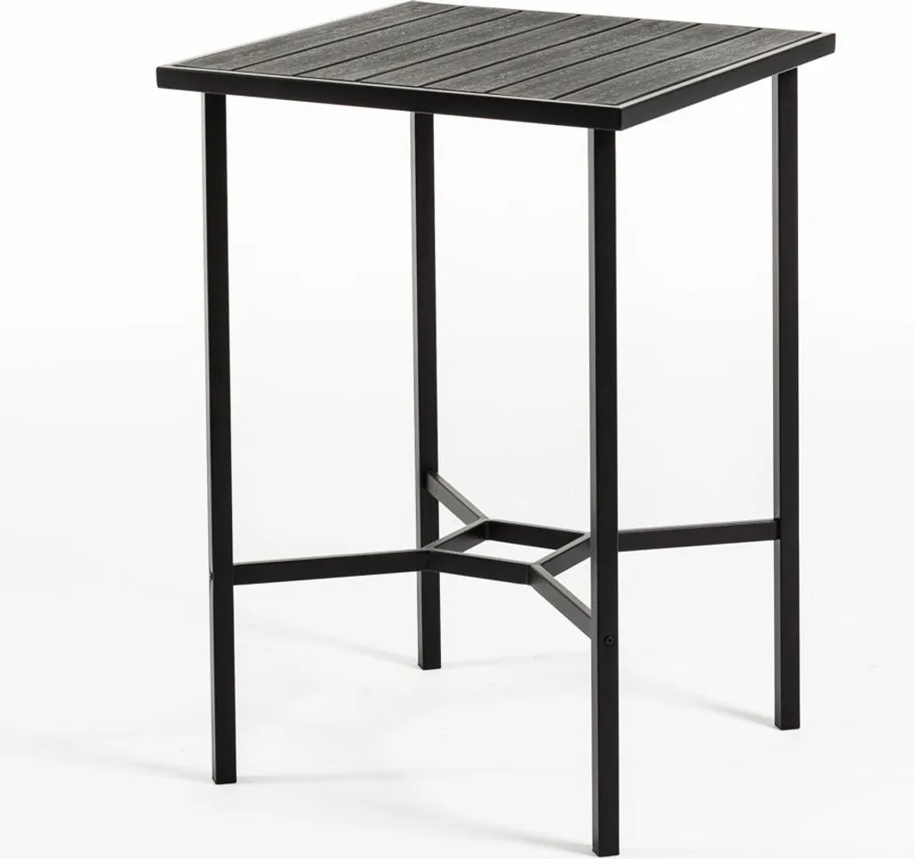 Table haute de bar et restaurant 70x70 cm DANTE pour balcon et terrasse