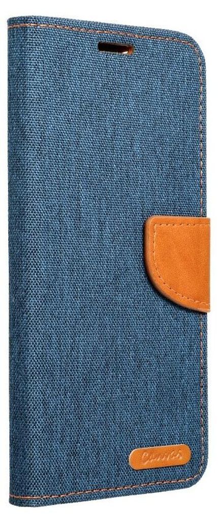 Elegante Buch-Tasche Hülle Fancy CanvasBook-Style Kartenfächer Wallet Schale kompatibel mit Xiaomi Redmi 10 Dunkelblau