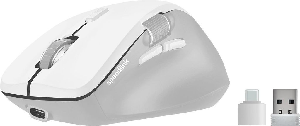 SPEEDLINK LIBERA Rechargeable Mouse - Wireless, Bluetooth, Silent, white