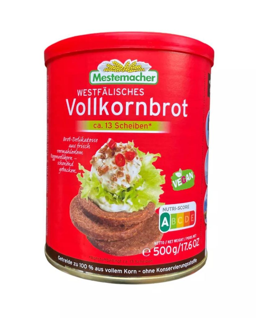 12 x Mestemacher Westfälisches Vollkornbrot Dose 500 g Produktbild 