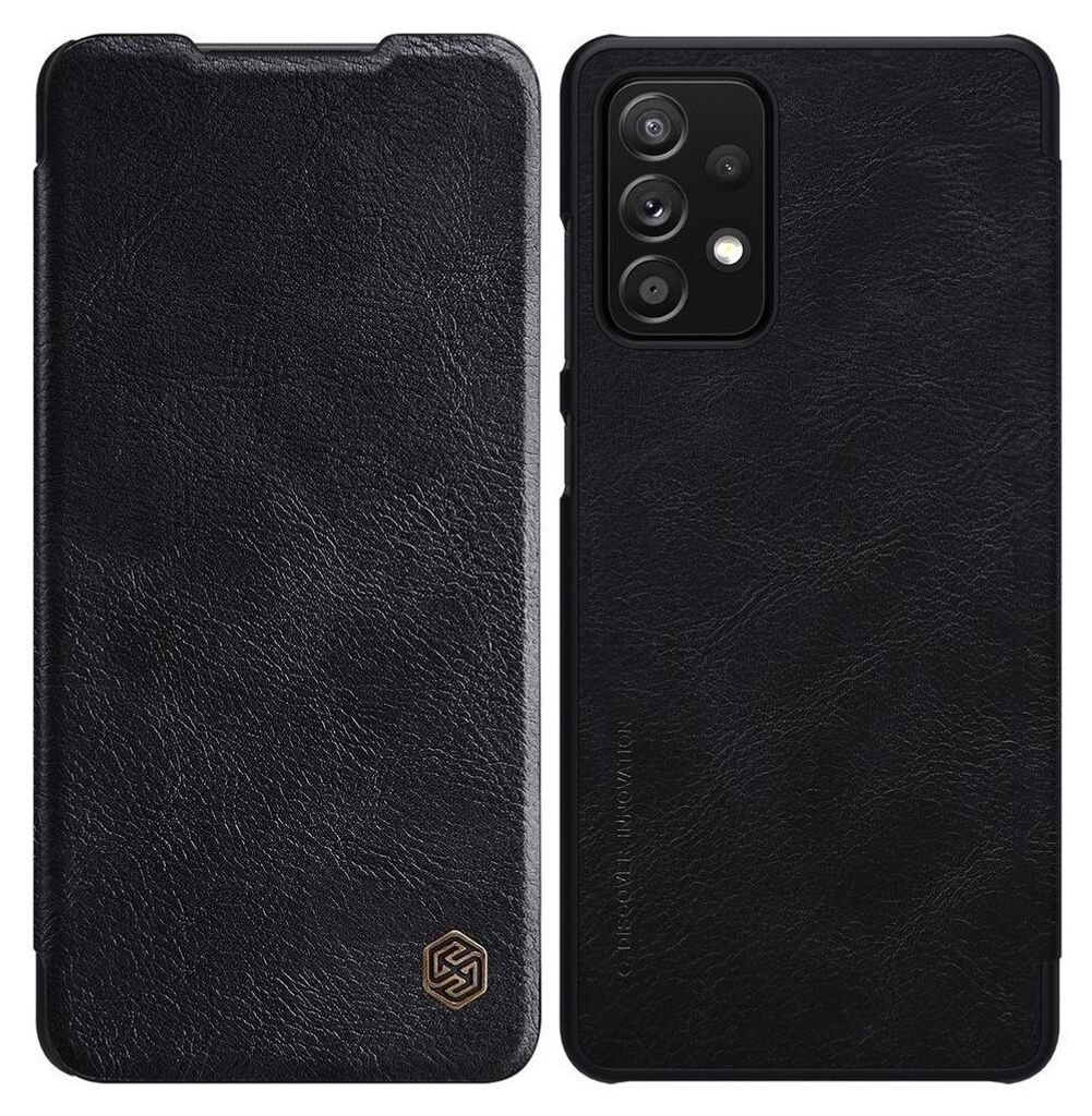 Nilkin Qin ECHT LEDER Flip Klapp Handytasche Handyhülle Buch Tasche kompatibel mit Samsung Galaxy A03S (A037G)