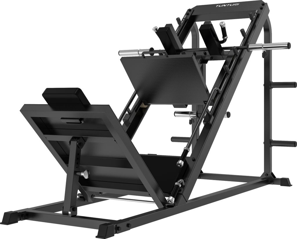 Tunturi LP60 - Hackenschmidt - Leg Press Kraftstation – Plate-Loaded Home Gym– Fitnessgeräte– Oberschenkeltrainer - Beinpresse für zuhause