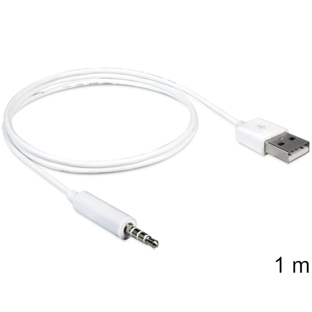 DELOCK Ipod Shuffle Kabel 3,5mm Klinke -> USB A St/St Produktbild 