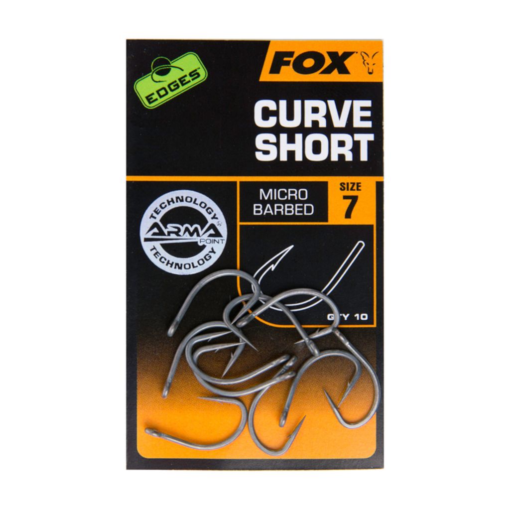 Fox Edges Armapoint Curve Shank Short Taglia 4 Ami da carpa Immagine del prodotto 