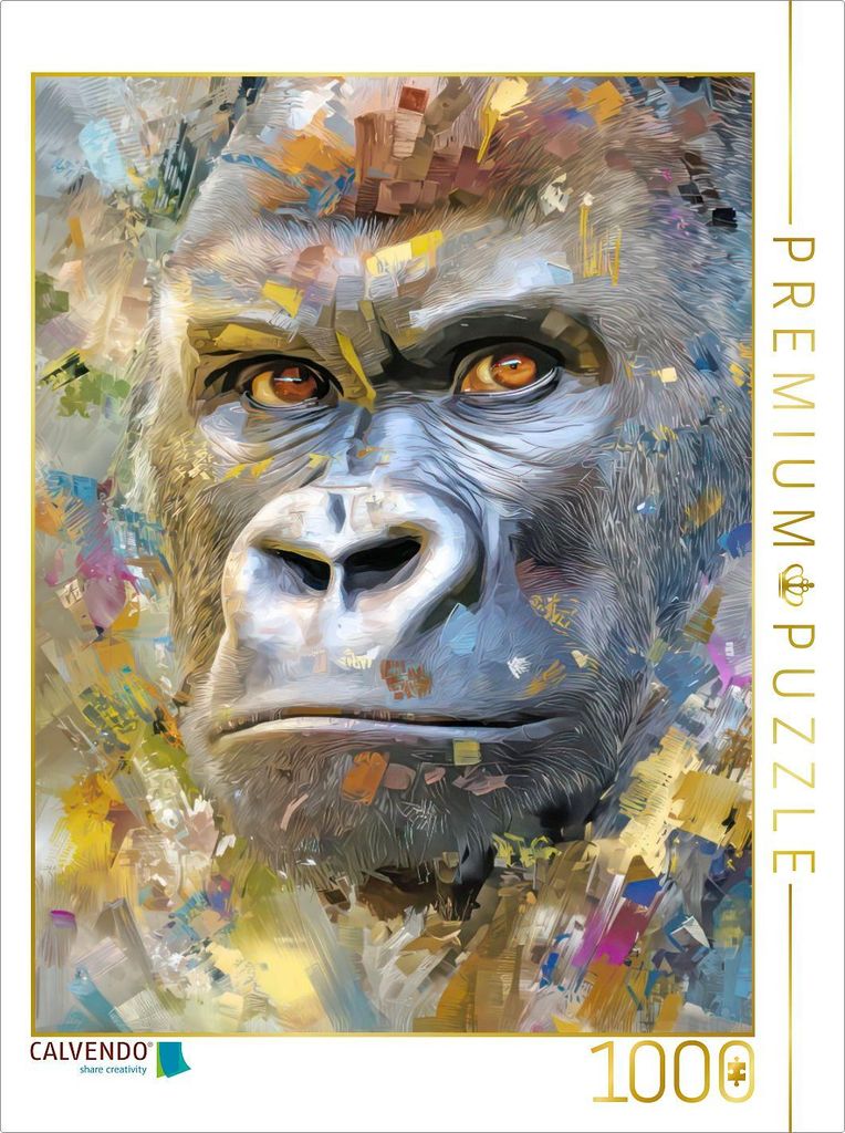 CALVENDO Puzzle Neo expressive Tierportraits | 1000 Teile Lege-Größe 64x48cm Foto-Puzzle für glückliche Stunden