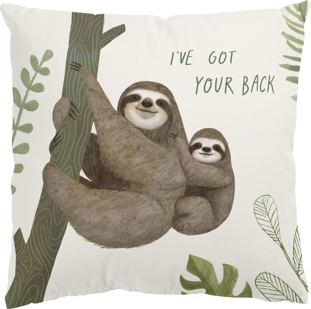Dekokissen Tiere drinnen / Indoor Zierkissen Samt waschbar Design beige Illustration Sofakissen ohne Füllung