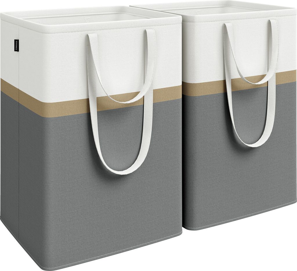 SONGMICS Wäschekorb, 2er Set, 110 L Wäschesammler ffaltbar, Produktbild 